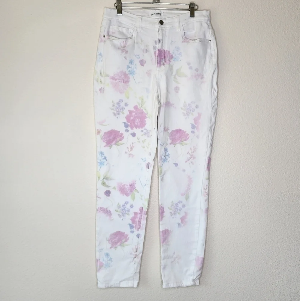 The Nu Vintage White Floral Jeans 31